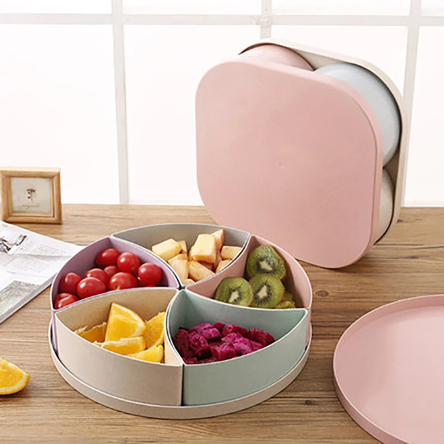 Поднос для столовых приборов двухслойный креативный кухонный набор в виде чаши с