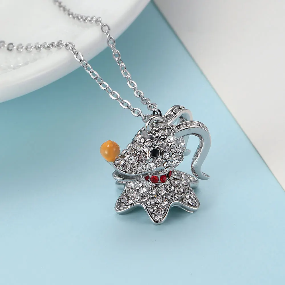 DCARZZ рождественское ожерелье Джек Женская Модная бижутерия из нержавеющей стали