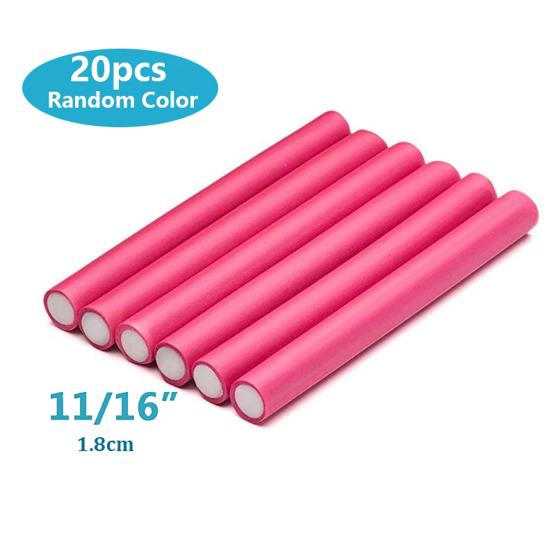 

20 pcs/Lot Flexi Rods Magic Hair Curlers Foam Curlers DIY Styling Hair Sticks Tool Soft Hair Curlers