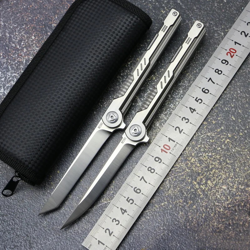 Механический складной нож dragon shadow рукоятка из титанового сплава лезвие M390 для