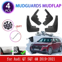 new 4pcs for audi q7 2019 2020 2021 sq7 mudguards mudflaps fender mud flap splash mud retention guards protect car accessories