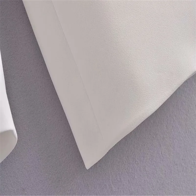 

2021 White Double Breasted Fitted Blazer Women Long Sleeve Shoulder Pads Slim Blazers Coat Woman Flap Pockets Outerwear Top