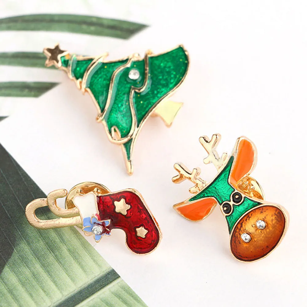 3 шт./компл. Рождественские Броши Модные Рождественская елка Носки для малышей