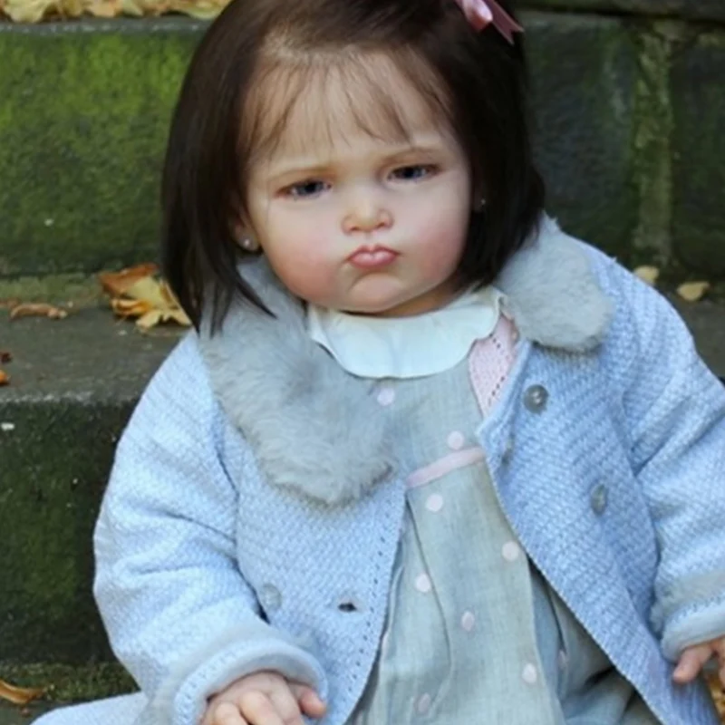 

Кукла реборн 27 дюймов, пустая кукла Grace, с коннекторами и тканевым телом, незавершенные детали для кукол «сделай сам»