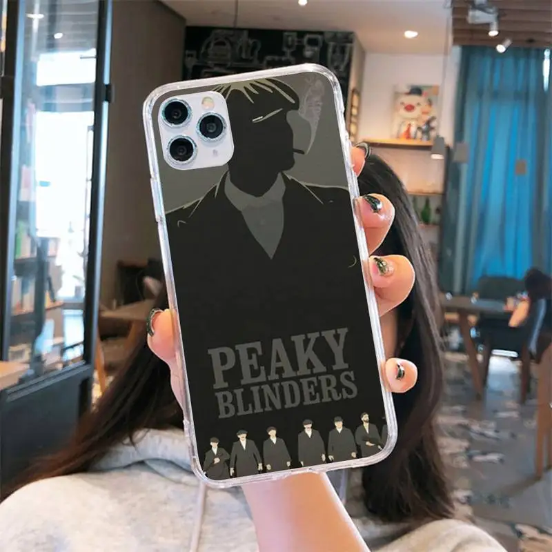 

Movie Peaky Blinders Phone Case Transparent for iPhone 6 7 8 11 12 s mini pro X XS XR MAX Plus se cover funda shell