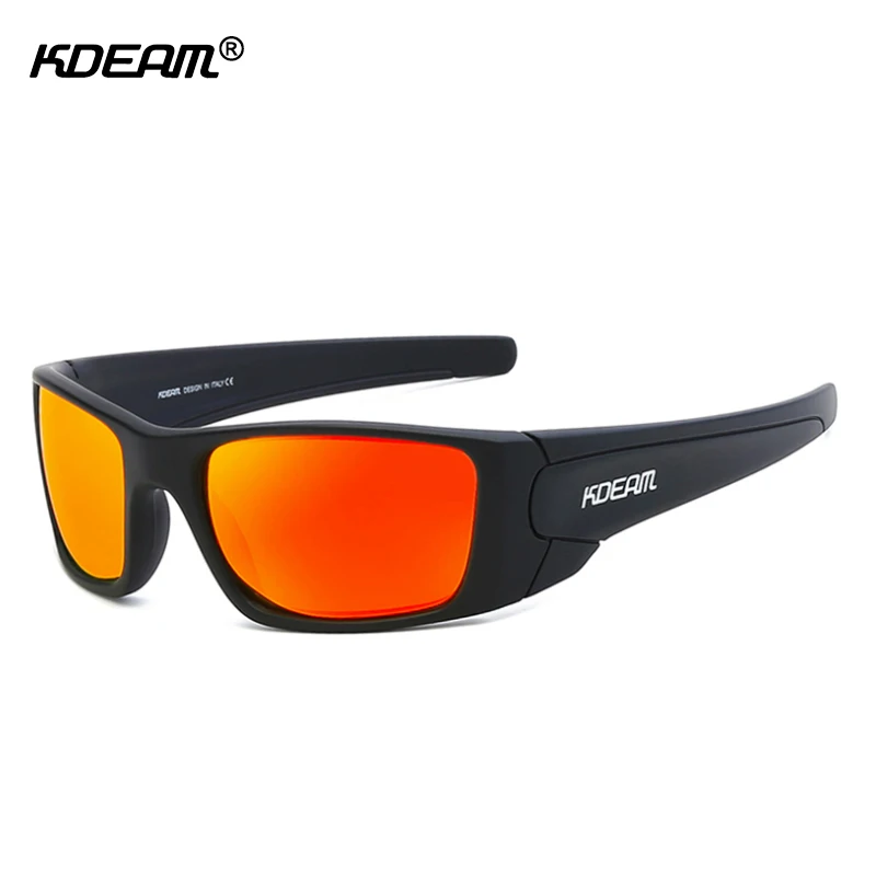 Мужские прямоугольные поляризационные солнцезащитные очки KDEAM Брендовые