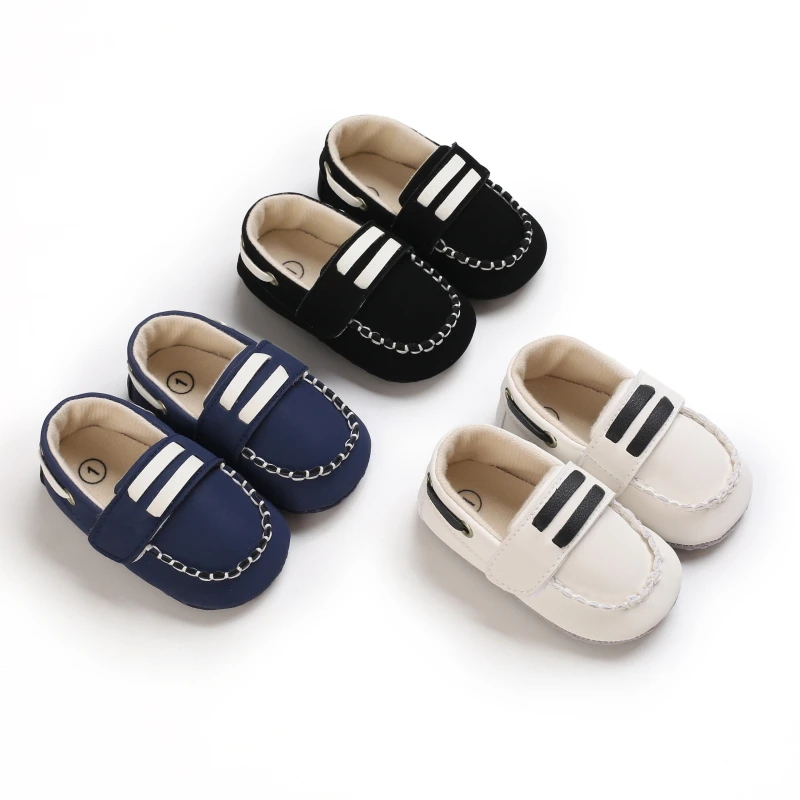 

Prewalker Newborn Baby Solid Color Velcro Cotton Beanshoes Soft Soled Casual Shoes For 0-18 Year Olds No. 1 Walking Shoes
