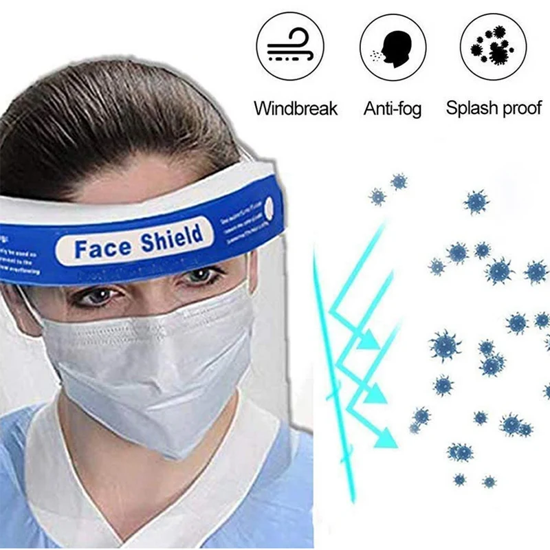 Прозрачная защитная защита для лица прозрачный откидной козырек очки глаз