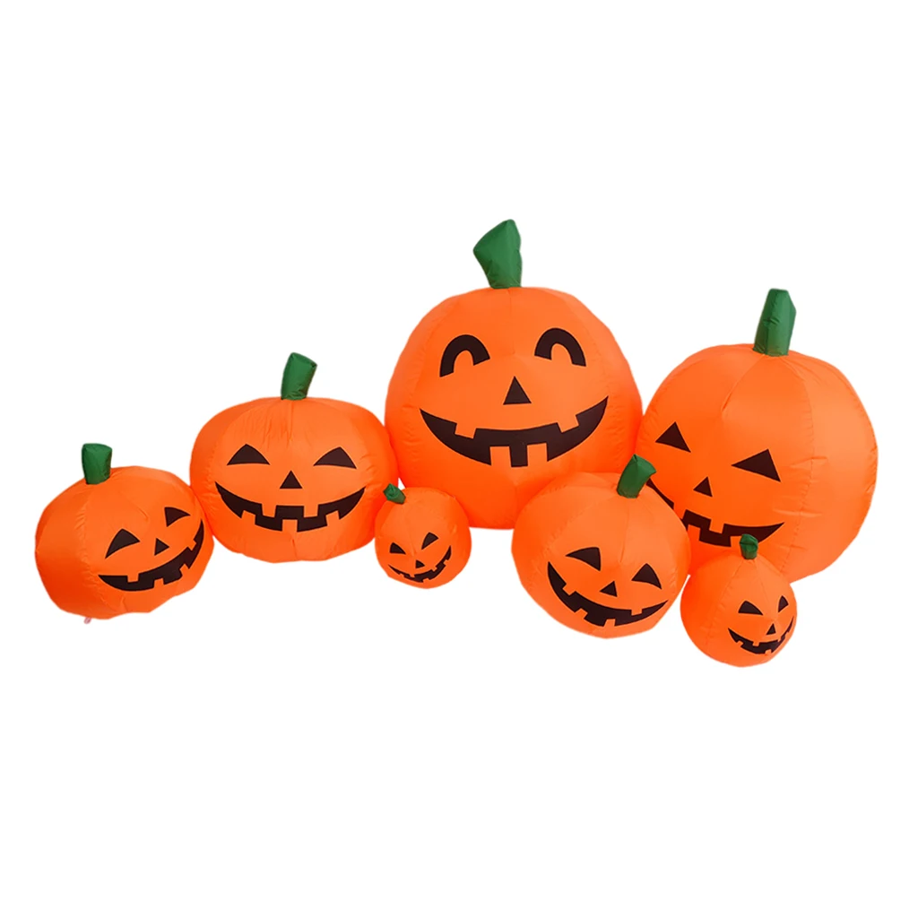 

2.2m Inflatable Orange Pumpkins for Halloween Party Yard Lawn Decor