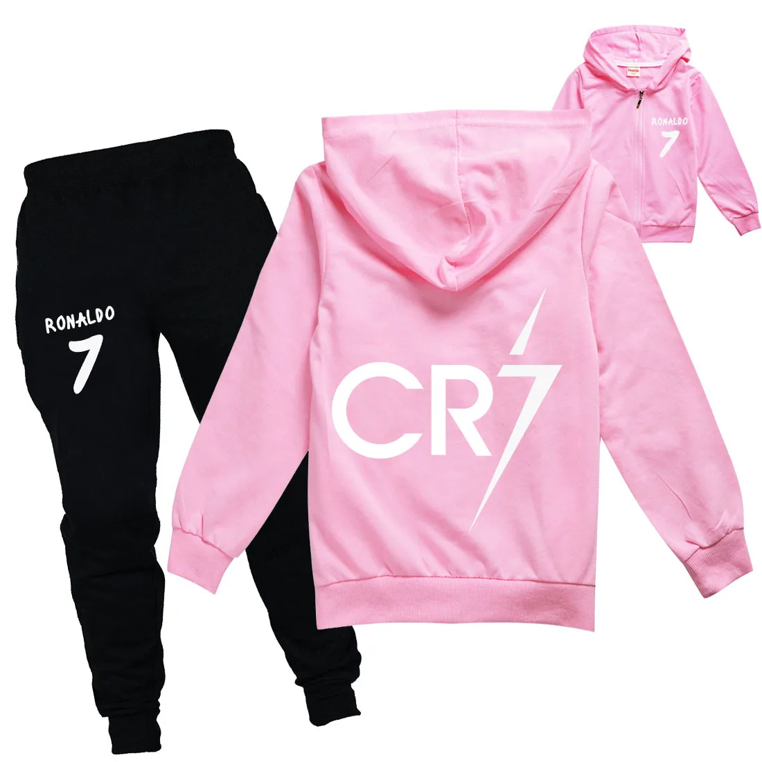 Спортивный костюм в стиле Харадзюку для мальчиков и девочек кофта с капюшоном