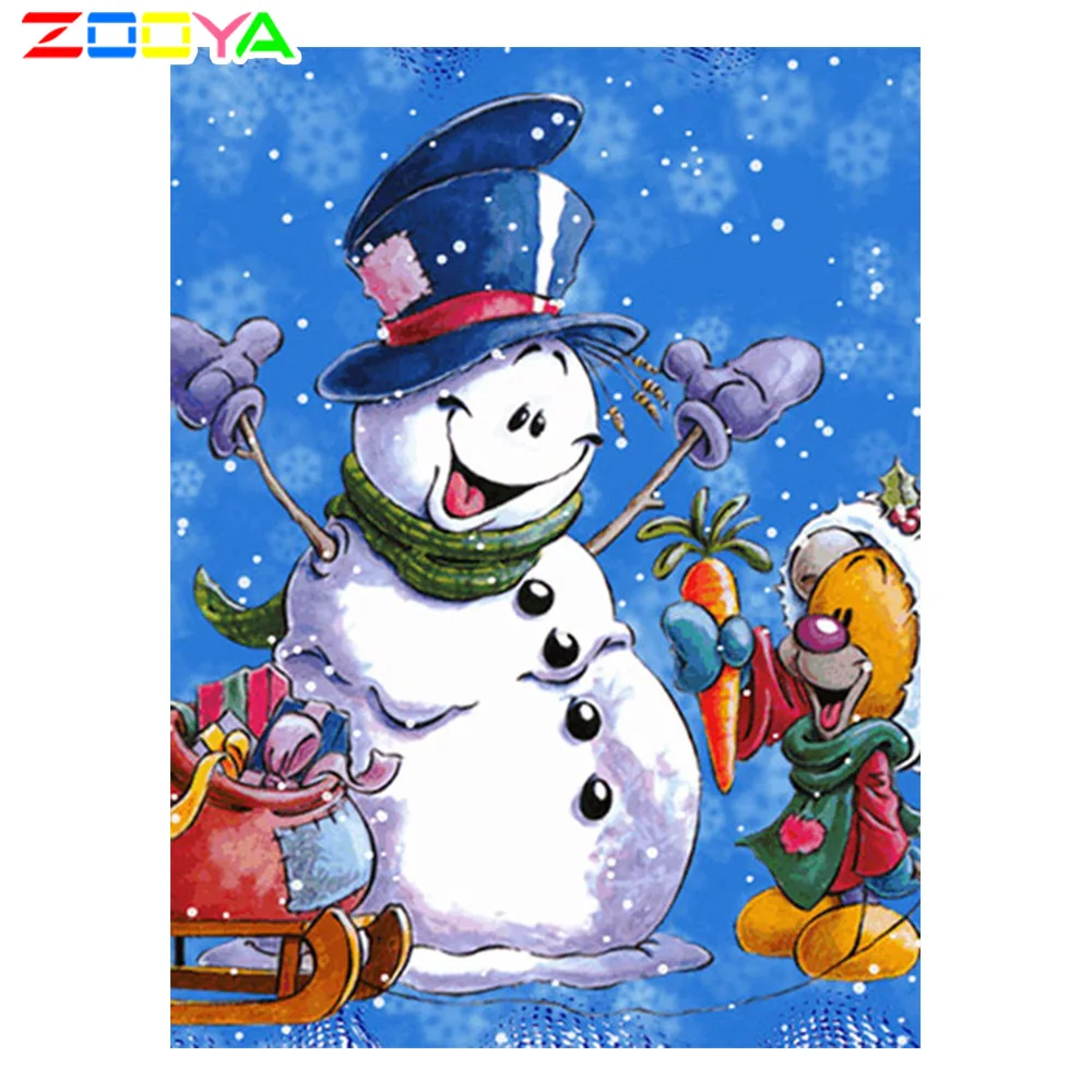 5D алмазная картина полностью квадратная Рождественское украшение для дома