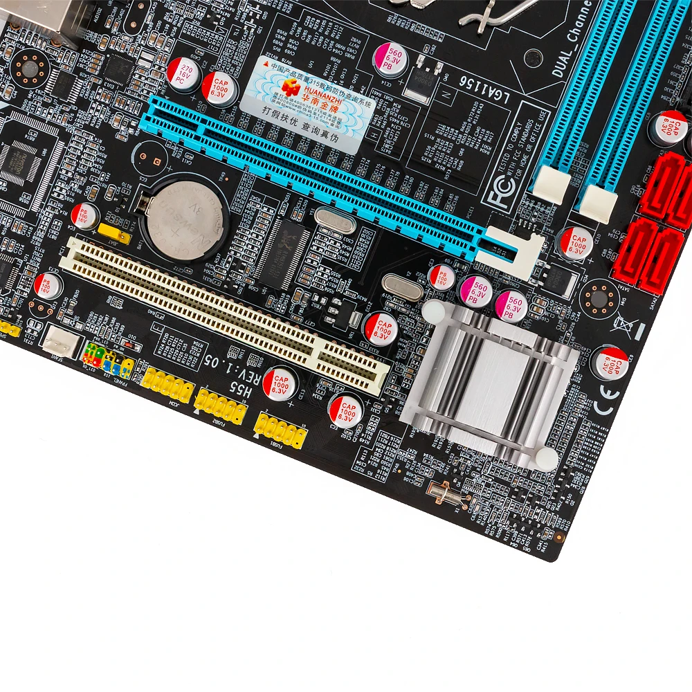 Huanan Zhi P55 M-ATX материнская плата для Intel LGA 1156 i3 i5 i7 DDR3 16 Гб SATA2.0 PCI-E 2,0 230*170 мм