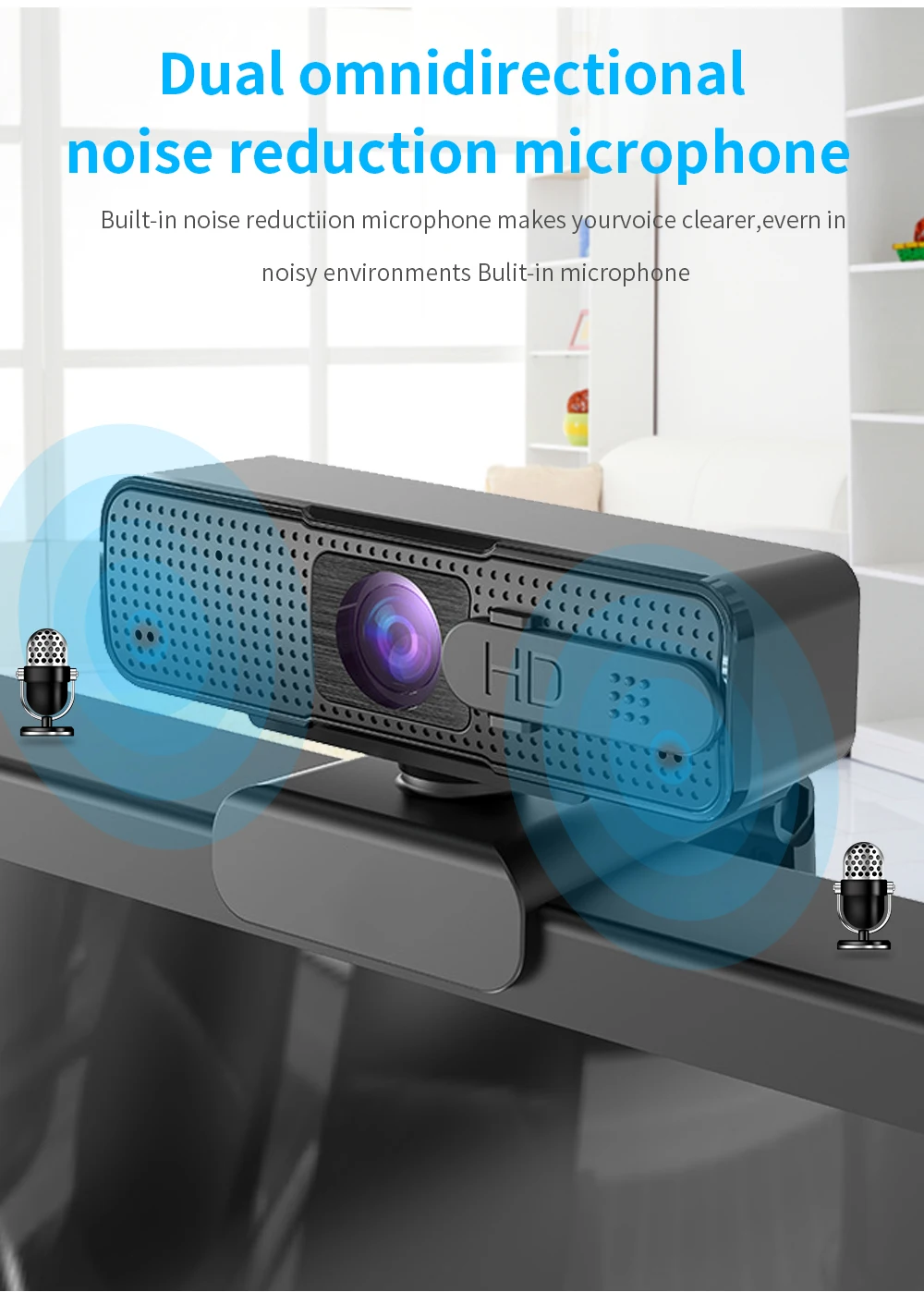 

HD USB Webcam 1080p Autofocus Web Camera with Microphone AF Autofocus Camera For Computer Live Online Teaching