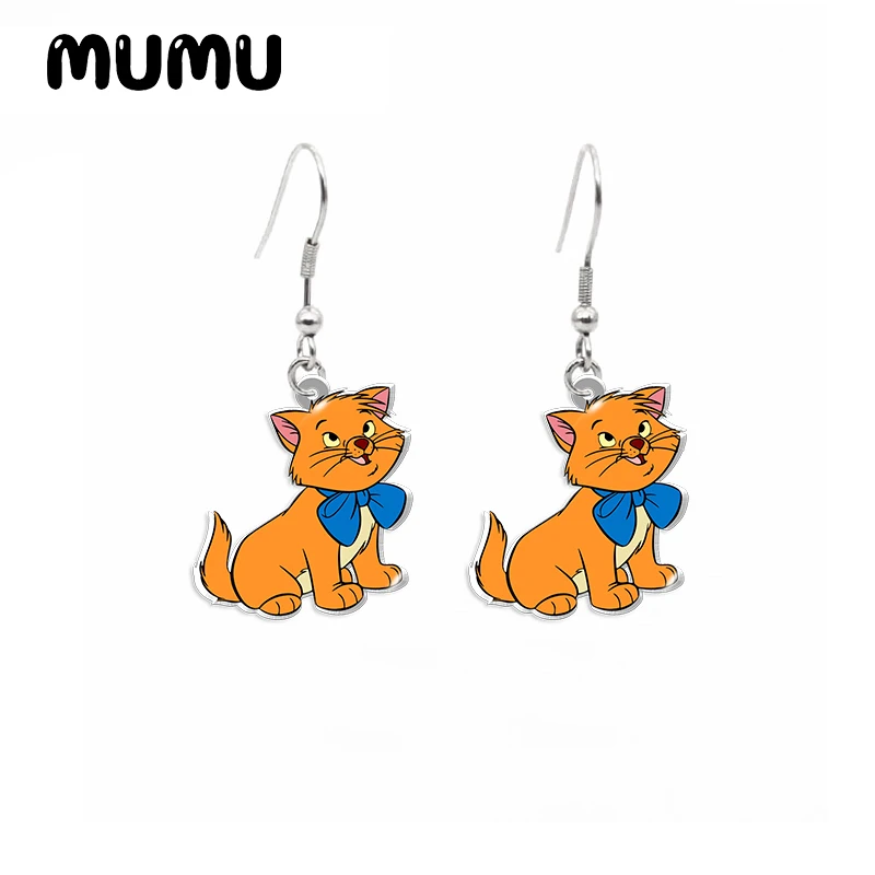 Висячие серьги Мари акриловые аристокоты ювелирные изделия ручной работы