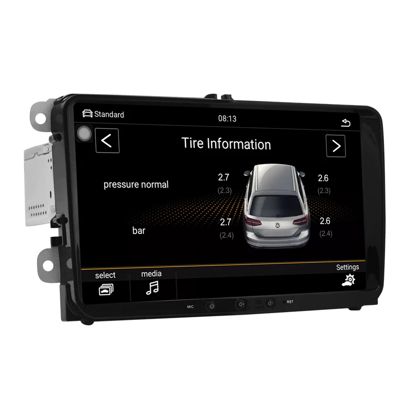 Автомобильный мультимедийный плеер DVD android 10 для VW/Volkswagen/Golf/Polo/Tiguan/Passat/Jetta