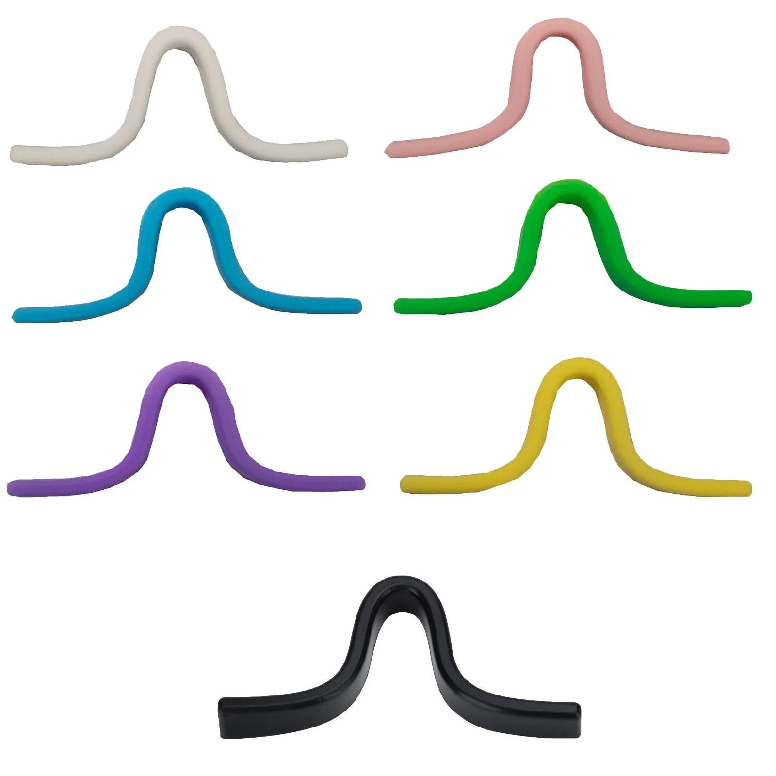 

7Pcs Silicone Mask Holder Increases Breathing Space To Help Breathe Smoothly Nose Holder Silicone Pad Reusable Prevent Fogging