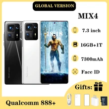 Smartphone MIX 4 16GB 1T 5G Global Version Qualcomm 888+ 7.3 Inch Android OS 12 7300mAh 72MP Mobile 
