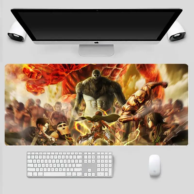 

Attack on Titan Large Mouse pad PC Computer mat Desk Table Protect Game Office Work Mouse Mat pad X XL Non-slip Laptop Cushion