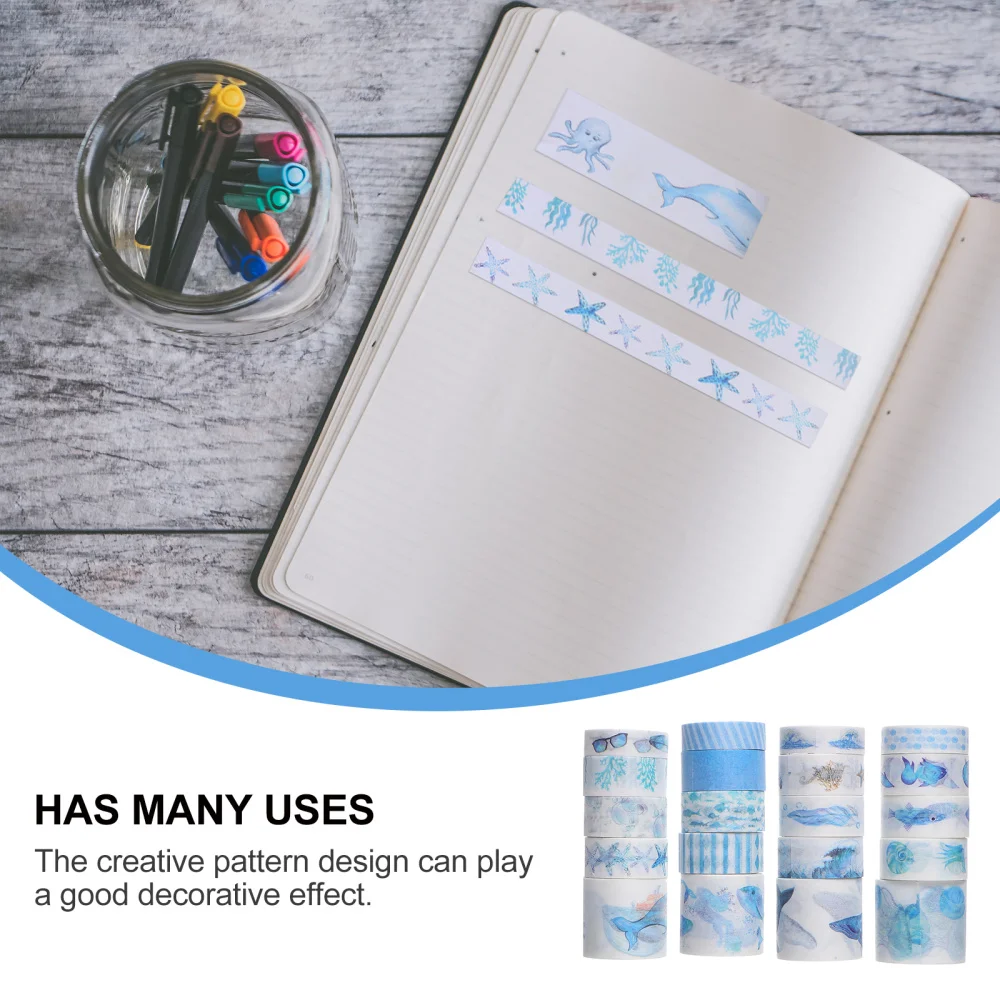 

20pcs DIY Decorative Tape Set Diary Scrapbook Printing Tapes Tapes
