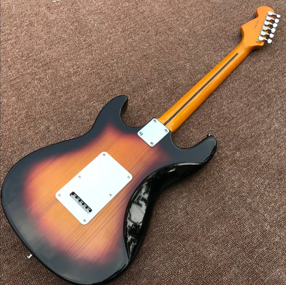 

Custom shop electric guitar,Sunburst color handwork 6 Strings guitarra,Maple fingerboard gitaar