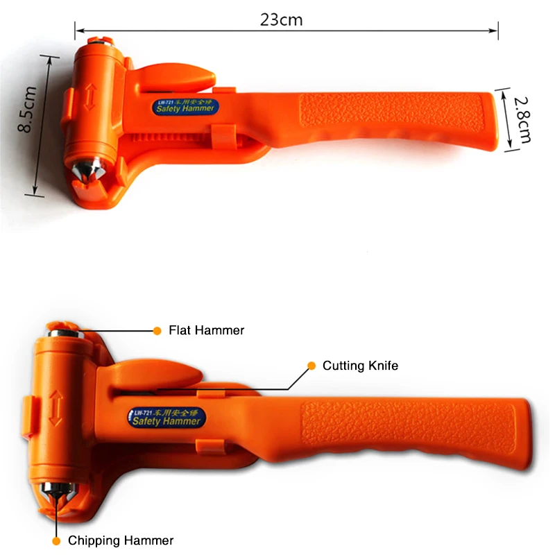Автомобильные аксессуары молоток безопасности автомобильный для выхода резак