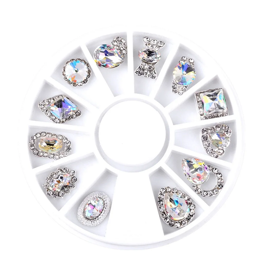 

3D Mixed Nail Art Rhinestone Rivets Nail Glitter Rhinestone Rhinestone Stickers