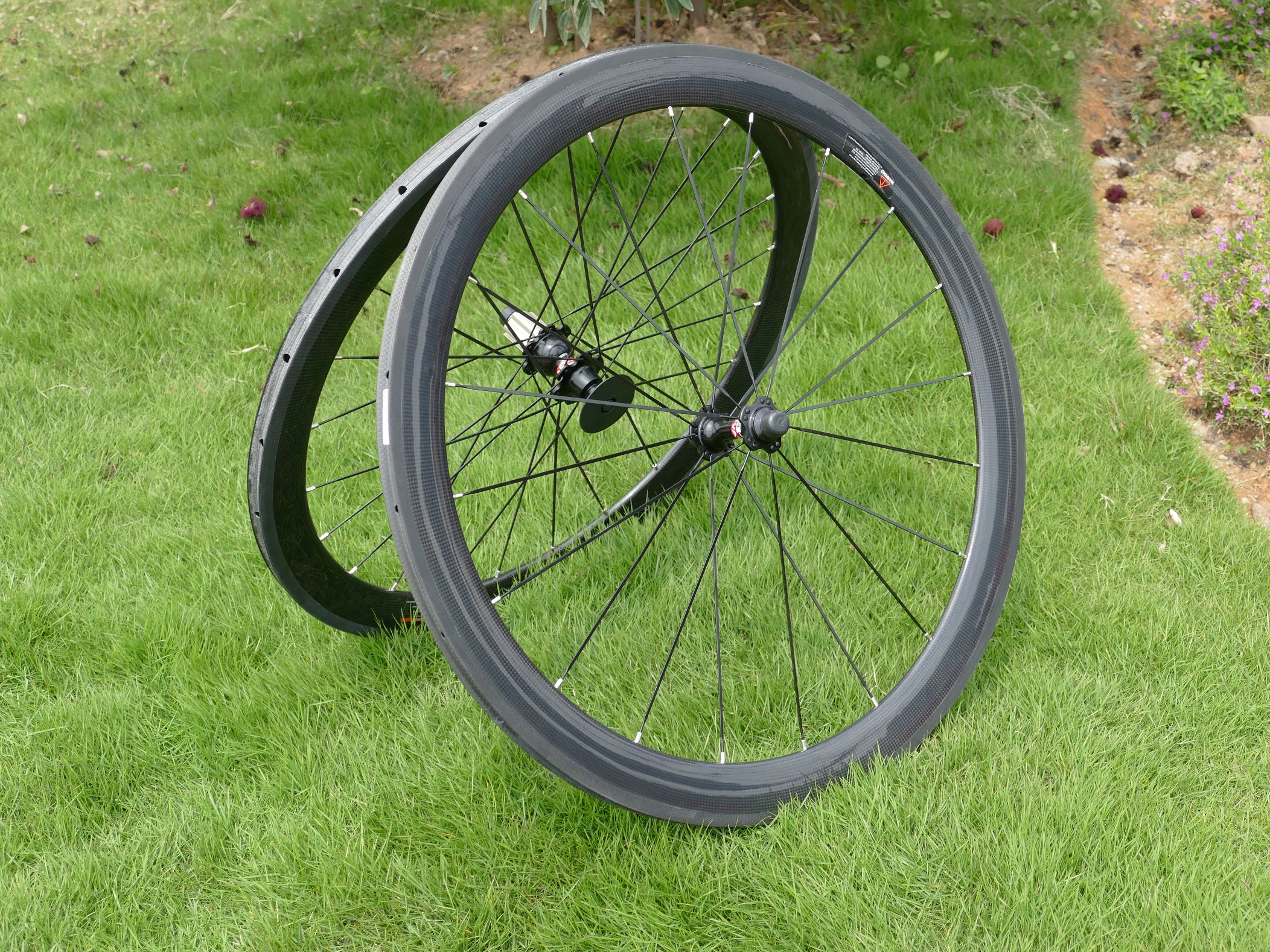 _ Полностью карбоновая 700C дорожная велосипедная трубчатая колесная пара глубина