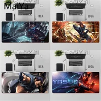 maiya top quality league of legends yasuo natural rubber gaming mousepad desk mat free shipping large mouse pad keyboards mat