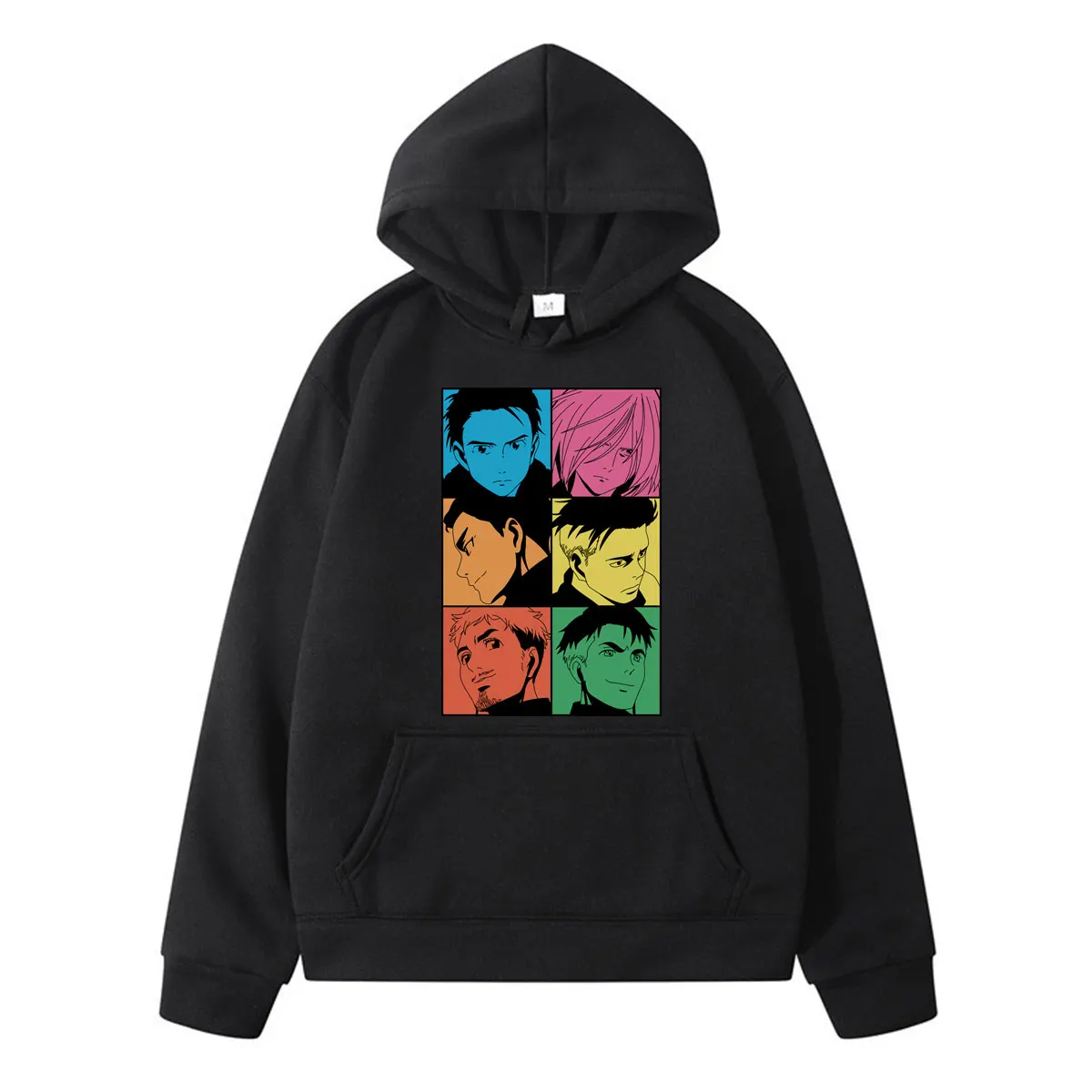 

Creative Skaters Yuri on Ice Trendy All-match Loose Coat Hoodie Male Anime Print Hooded Sweatshirt Spring New Mens Pullover tops