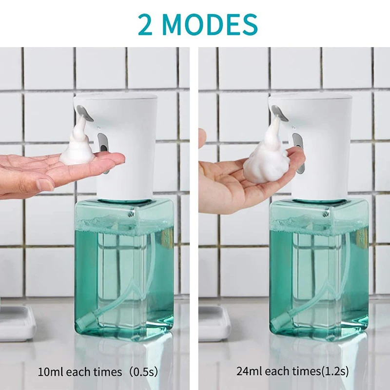 

Foam Non-Contact Soap Dispenser, Waterproof Battery-Powered Soap Dispenser, 2 Adjustable Dispensing Capacity, Easy to Install, S