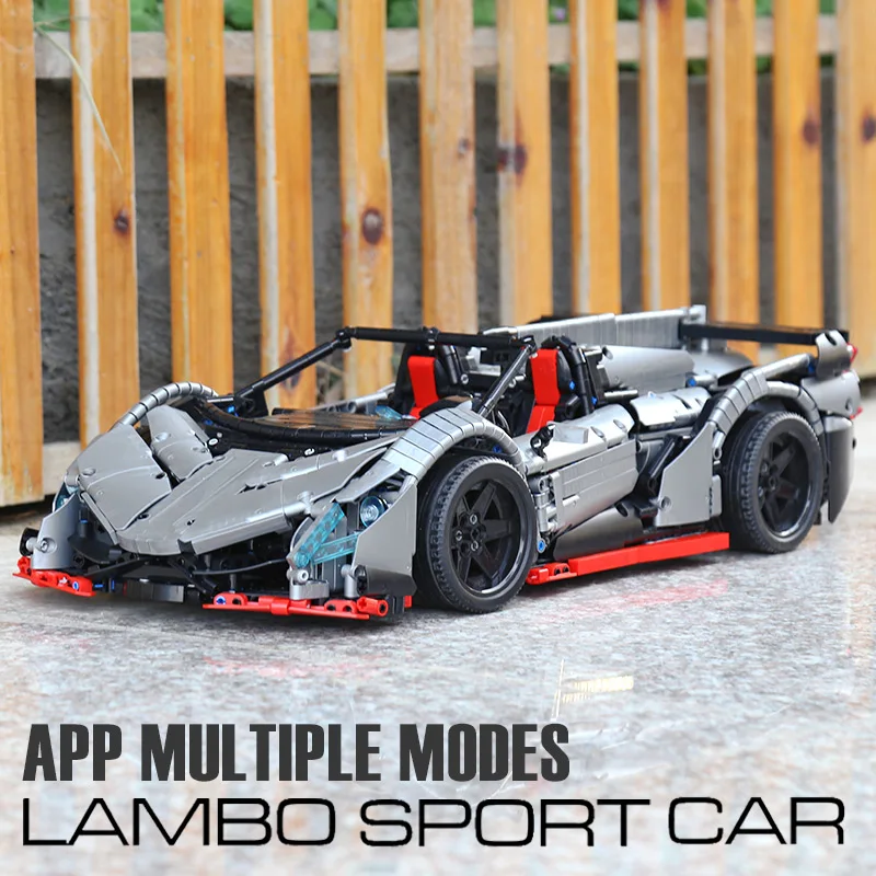 MOC Радиоуправляемый автомобиль Veneno Lamborghinis Roadster Power Function строительные блоки