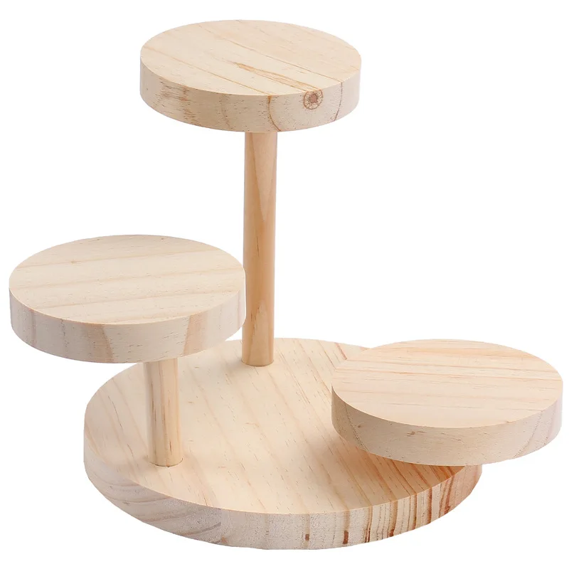 

Солнцезащитные очки Дисплей стойка деревянная витрина для очков Дисплей 3 платформы деревянное основание держатель