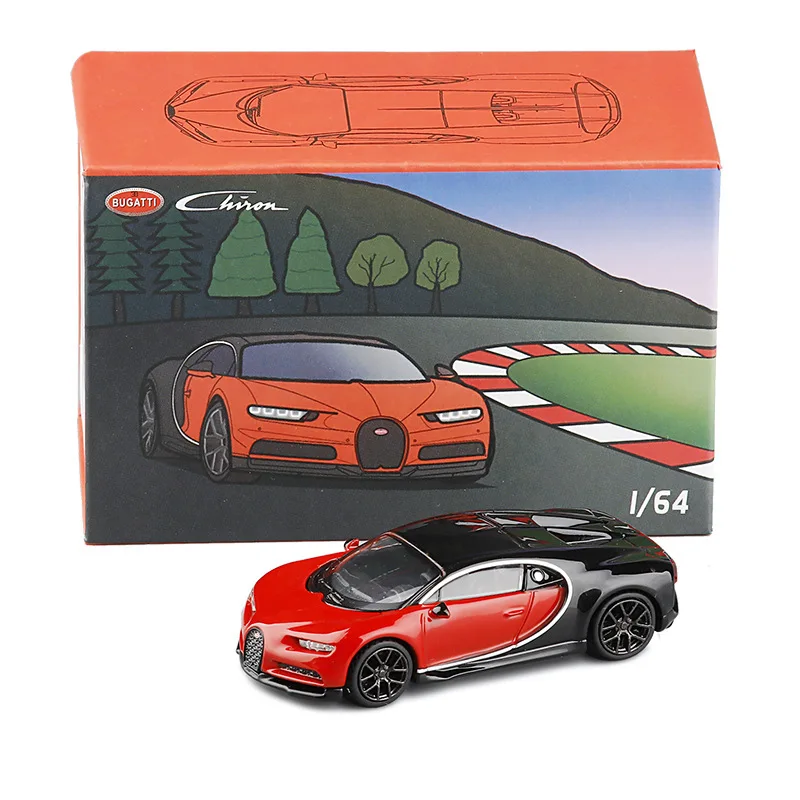 1/64 JKM Bugatti Chiron спортивный автомобиль Металлический Игрушечный Автомобиль из