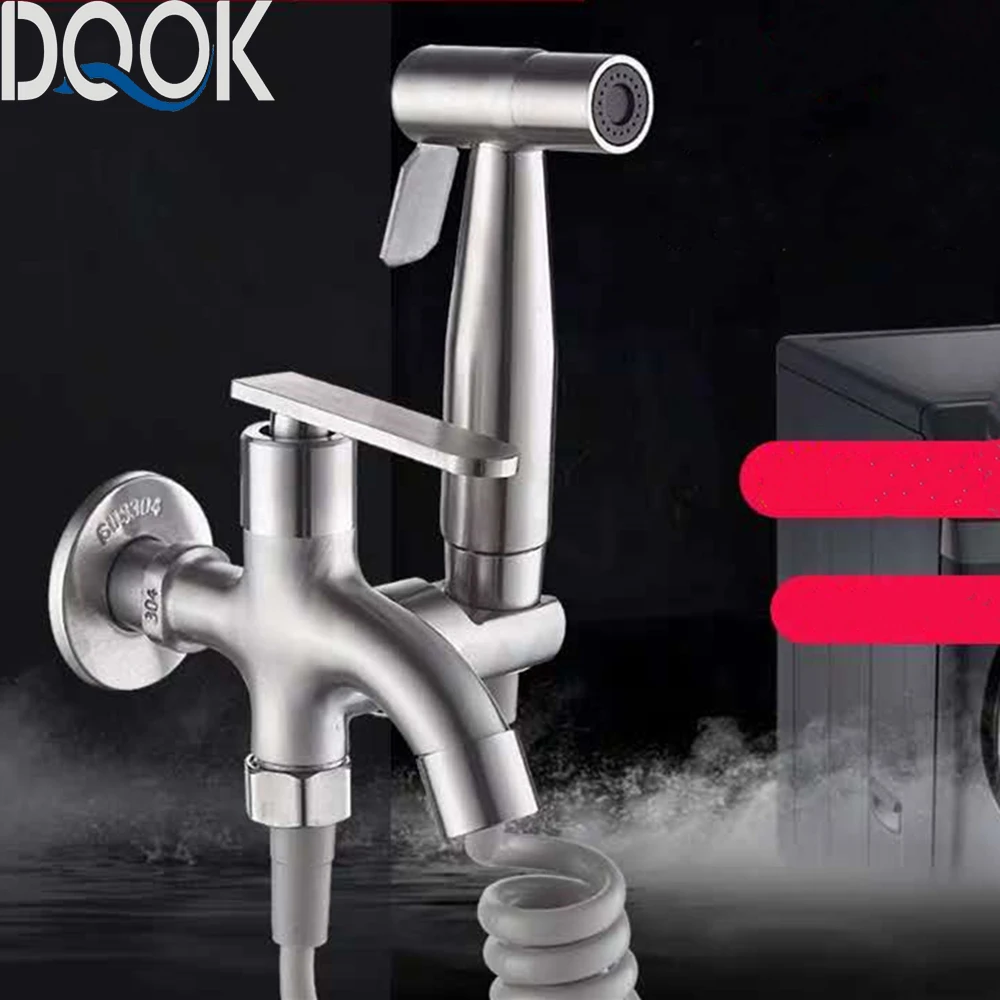 Настенный смеситель для сада и бассейна двойного использования из нержавеющей