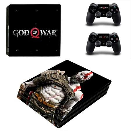 YSP4P-2111 Наклейки God Of War для PS4 Pro Playstation 4 Pro консоль+ 2 контроллера геймпад виниловые наклейки игровые аксессуары - Цвет: YSP4P-2111