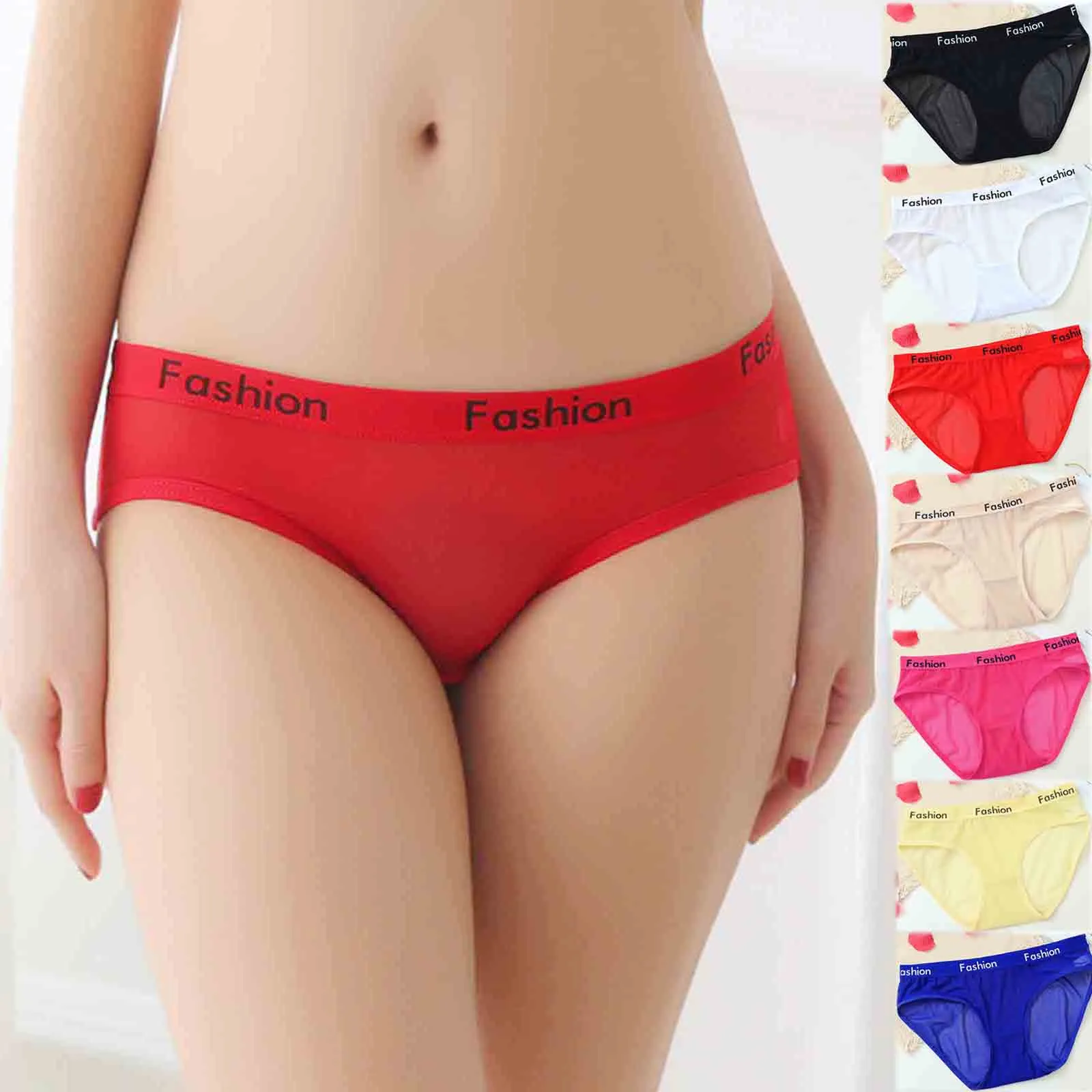 

Sexy Lingerie Panties Women Basic Elastic Sexy Solid Cotton Underwear Underwear Femmes Briefs Intimate Underpants Ladies Brief