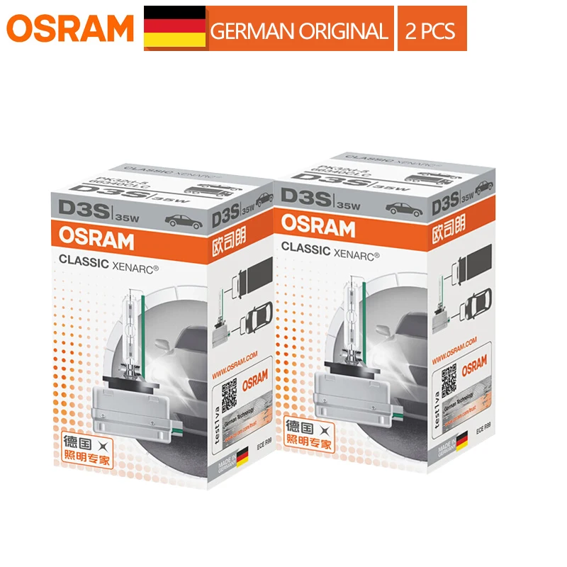 Автомобильная ксеноновая фара OSRAM HID D3S D1S D4S D2S CLC 4200K 12 В 35 Вт (2 шт.)|Лампы для