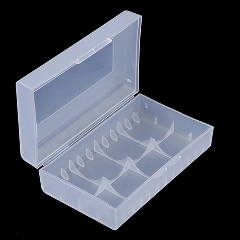 1 Pc 20700 21700 PLASTIC STORAGE PROTECTIVE CASE HOLDER BOX BATTERY CLEAR 2-bay Battery Box Storage Case Holder Organizer |