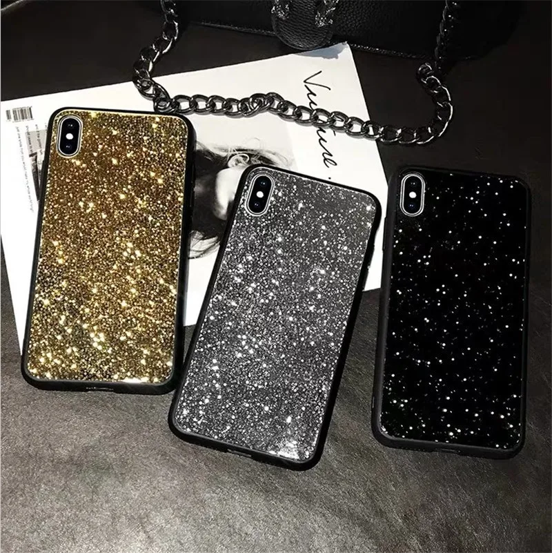 case for iPhone 11 XR 7 8 Pro Max X XS Plus 6 6s cover glitter sequin | Мобильные телефоны и аксессуары
