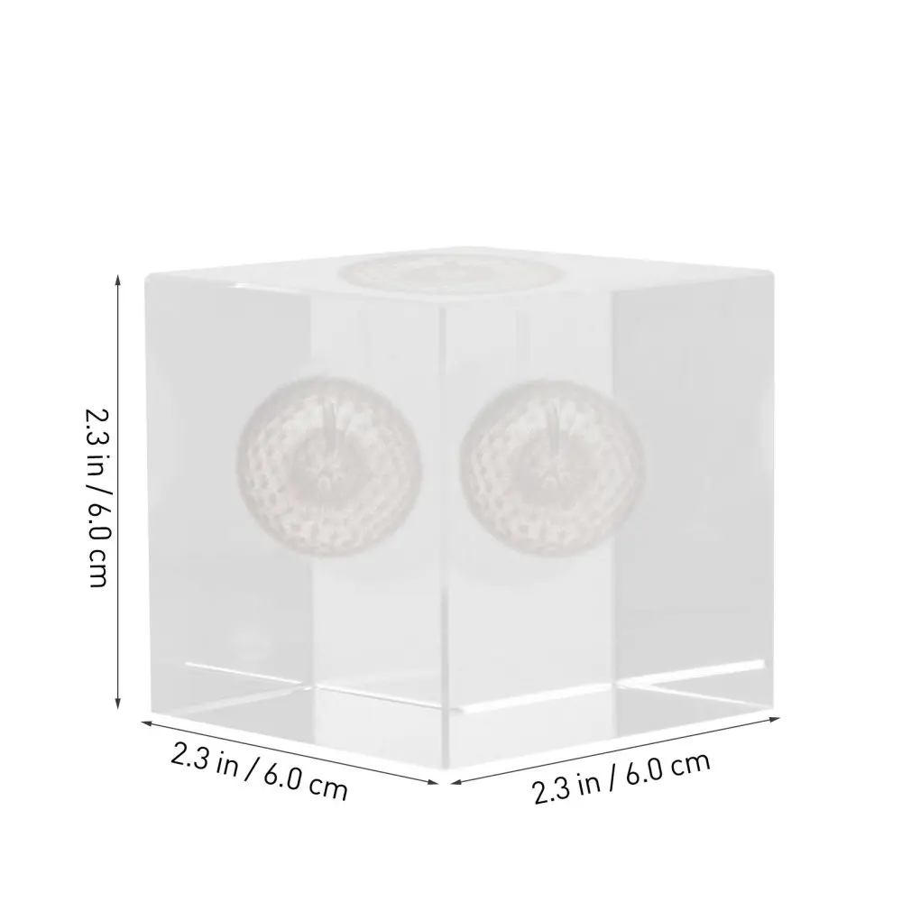 

1Pc Dandelion Crystal Adornment Creative Cube Ornament Desktop Decoration