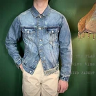 20W14, Азиатский Размер, цвет Индиго, потертая винтажная, ручная работа, высокое качество, супер 12,5 унции, Япония, джинсовая куртка Sashiko, Тип III