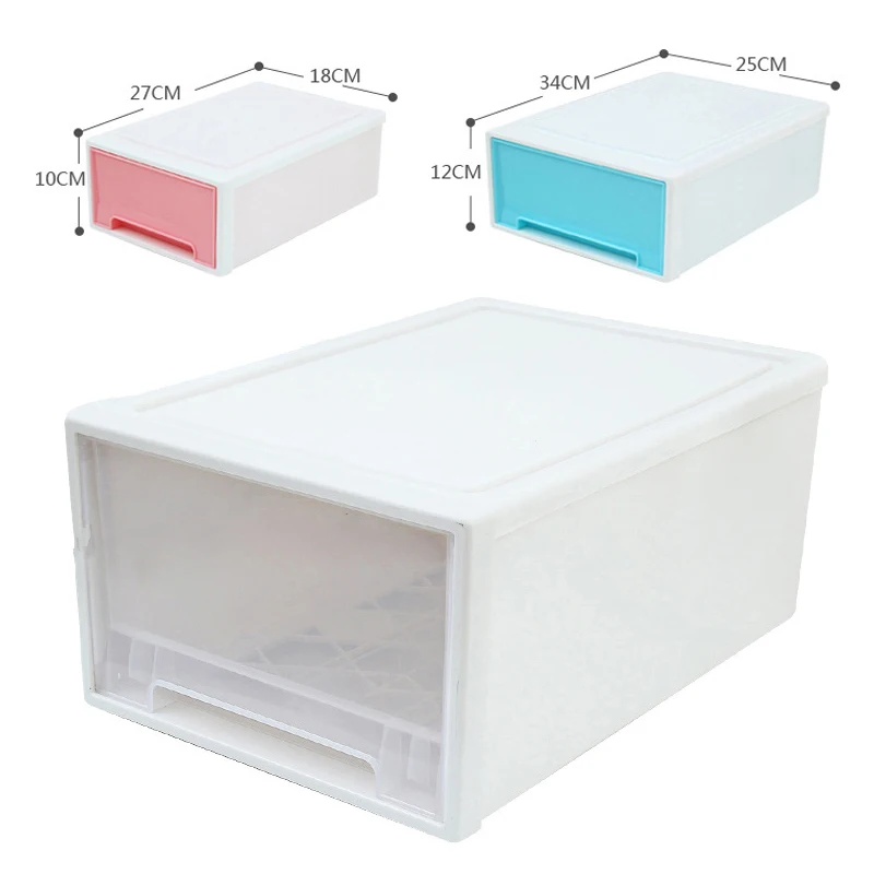Пластиковый ящик-тип хранения Чехол шкаф для коробка обуви и одежды TB распродажа