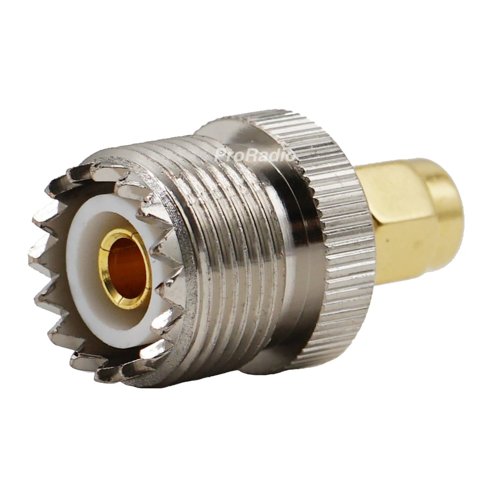

1PC Genuine Copper RF Coaxial Adapter PL259 Converter Coax Connectors SMA-M Male to UHF Female #YR02 for Baofeng UV-3R