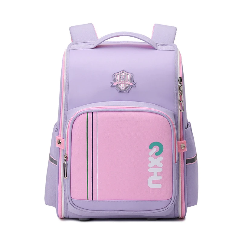 

Модные детские водонепроницаемые школьные ранцы для мальчиков и девочек, ортопедический легкий ранец розового цвета для учебников, вместительный рюкзак