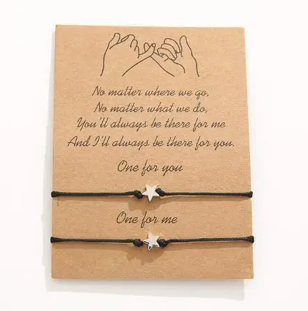 2 шт./компл. браслеты с подвесками в виде крошечного сердца для пары красные