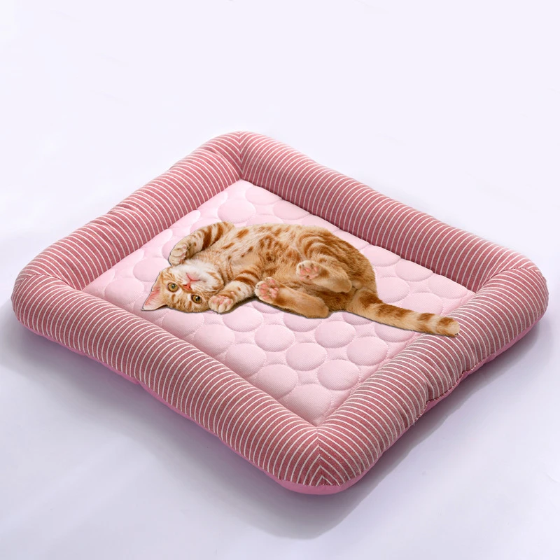 

Pet Mat Summer Dog Bed Cat Cold Pad Reusable Diaper Washable Cushion Small Medium Dog Accessories Chihuahua Teddy Pets Supplies