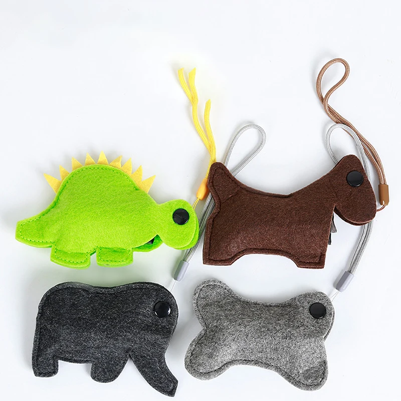 Симпатичный держатель для собак сумки уборки на открытом воздухе чистки отходов