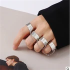 2021 модные кольца в стиле панк, крутые Многослойные Регулируемые кольца в стиле хип-хоп, четыре искусственных сплава, мужские вращающиеся кольца для женщин, ювелирные изделия