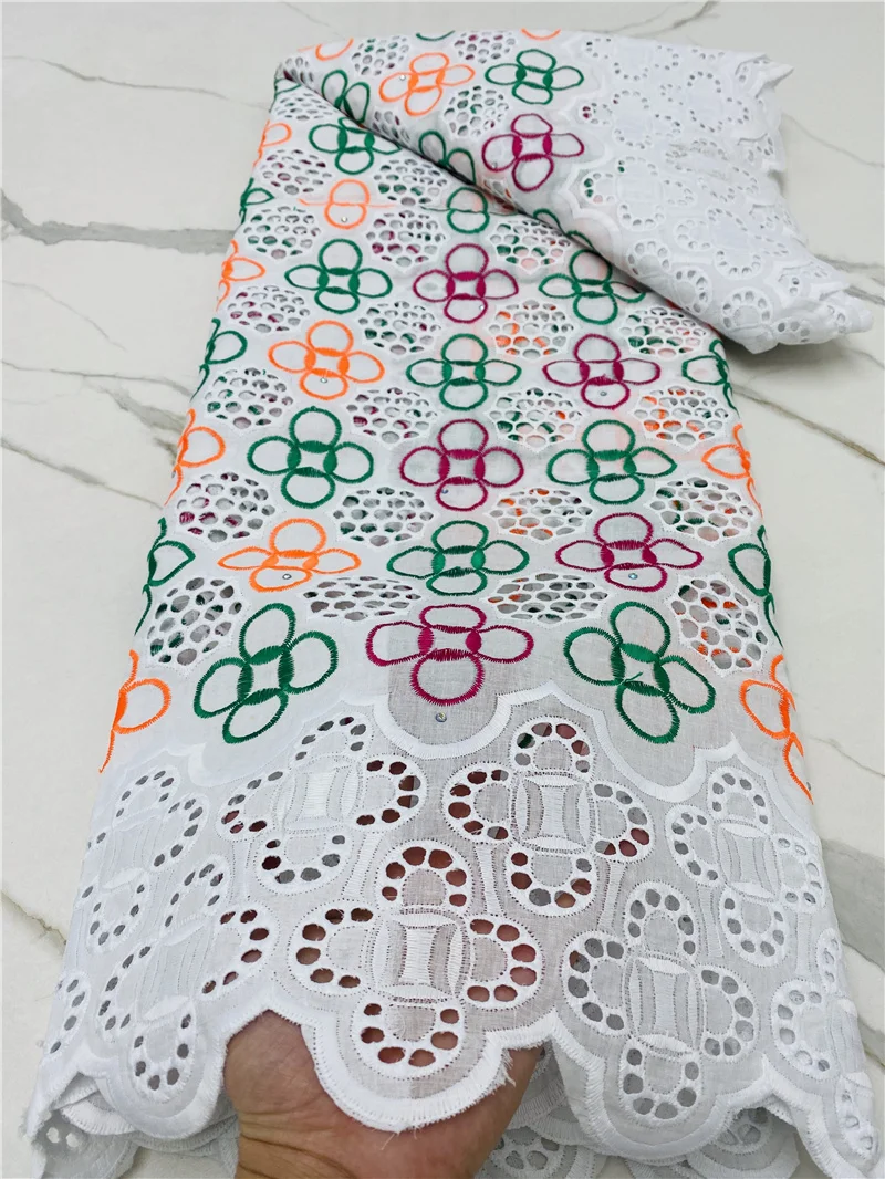 

PGC 100% Cotton Swiss Voile Lace In Switzerland With Stones African Lace Fabric 2021 High Quality For Nigeria Dress YA4685B-1