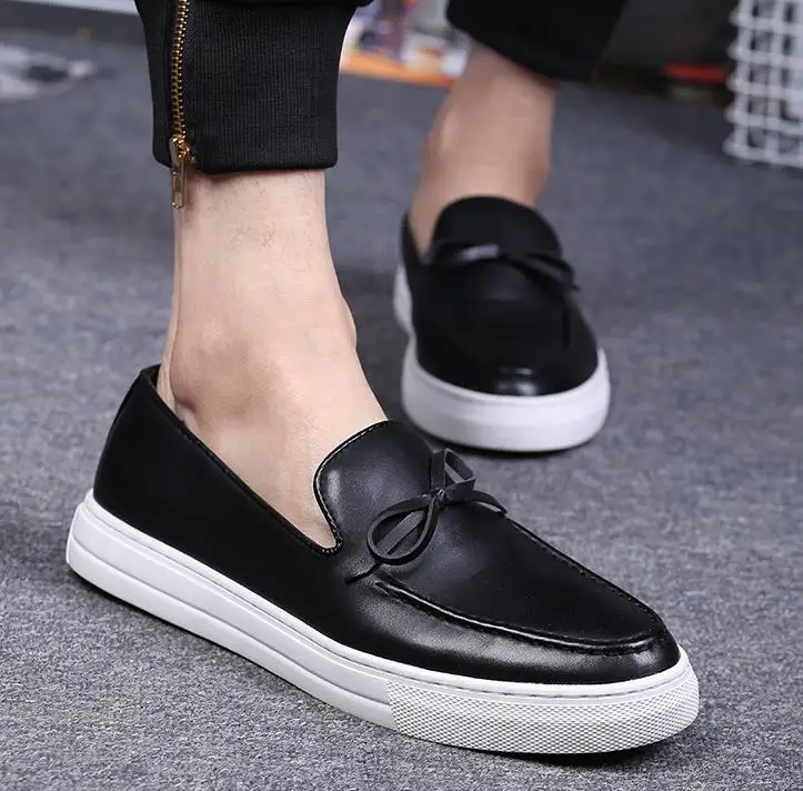 Туфли мужские кожаные с острым носком дышащие повседневные | Обувь